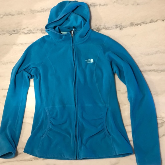 The North Face Jackets & Blazers - Women’s Northface teal zip-up sweatshirt hoody Med